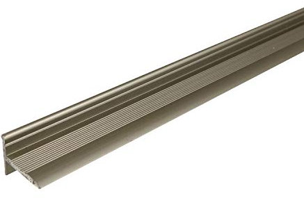 ufitec Sockelprofil Selbstklebend für saubere Wand- und Türabschlüsse | Ideal für Renovierungen, Sichtbreite: 18,6 mm, Selbstklebend, Sie kaufen 1 Profil mit (290 cm, titan-edelstahloptik)