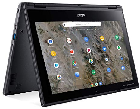 Acer Chromebook Spin 311 R721T-62ZQ 11.6 Touchscreen 2 in 1 Chromebook - 1366 x 768 - A6-9220C - 4 GB RAM - 32 GB Flash Memory - Shale Black - Chrome OS - AMD Radeon R5 (Renewed)