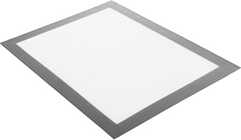 COM-FOUR® tapete de silicona para hornear reutilizable - tapete para hornear permanente para hornos hasta 220 ° C - tapete para hornear revestido en ambos lados (Esterilla para hornear gris 1 pieza)