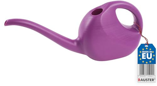 BAUSTER® Arrosoir de jardin en plastique pour intérieur et extérieur - 2 l - Arrosoir coloré - Pour enfants - 2 l - Violet