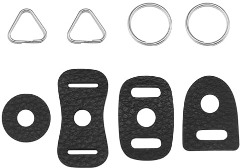 Set of 4 Camera Strap Eyelets Split Adapter Camera Strap Triangular Split Rings Compatible with Mirrorless Sony DSLR SLR Rangefinder Cameras with Round Eye