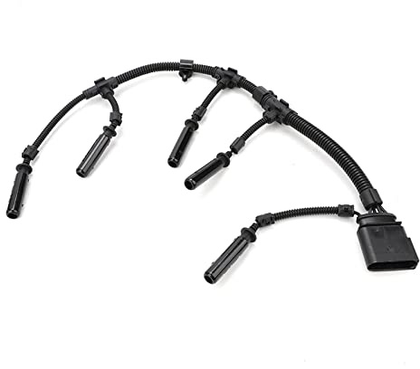 Faisceau Câble Connecteur pour Bougie de Préchauffage compatible avec TRANSPORTER 5 V T5 2.5 TDI - 070971277B