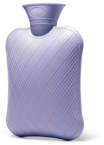 FORICOM Bouillotte pour soulager la douleur, sac d'eau chaude pour maux de dos, coussin chauffant 2 litres, non toxique et caoutchouc, thérapie chaude et froide, fabriquée en PVC