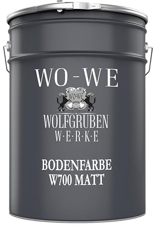WO-WE Betonfarbe Bodenfarbe Bodenbeschichtung W700 Anthrazitgrau MATT ähnl. RAL 7016-5L