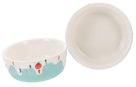 iplusmile 2pièces Gamelle pour Hamster et Cobaye Bol Céramique Anti-basculement avec Support pour Nourriture et Eau Grande Capacité