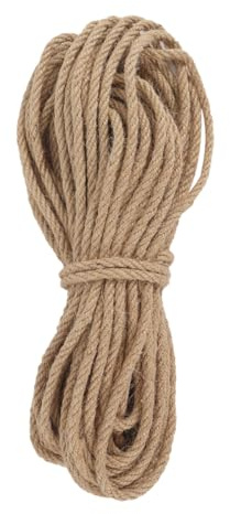 Gurtt Corda in sisal di iuta naturale marrone da 20 m x 6 mm - Riparazione tiragraffi per gatti e confezionamento da giardino