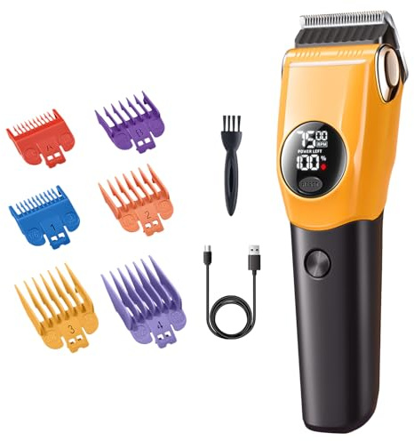 Quorvex Tosatrici per Cani - Ricaricabile Elettrico 3 Velocità,Trimmer Per Peli Di Cane E Toelettatura,Per Razze Piccole E Grandi, Cuccioli, Gatti Con Pelo Fine, Lungo, Spesso, Riccio E Che Perde