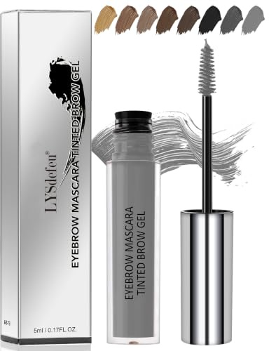 Cold Gray Eyebrow Gel Tinting, Tinted Eye Brow Dye Glue Mascara for Women | Tinted Eyebrow Gel, Smudge-Proof Eye Brow Tinting, Color Liquid Mascara Brow Filler Stain, Thanksgiving Christmas Eye Makeup