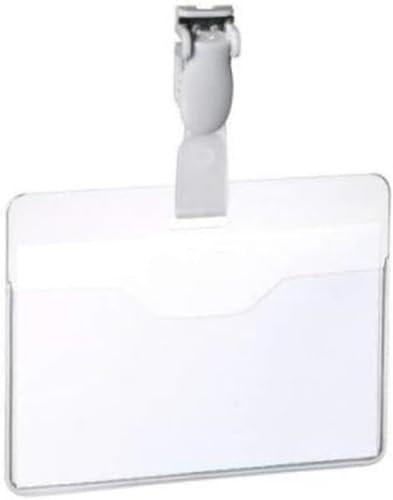 Durable Besucher-Ausweisschild, 25 Stück, 60 x 90 mm, durchsichtig, 814719