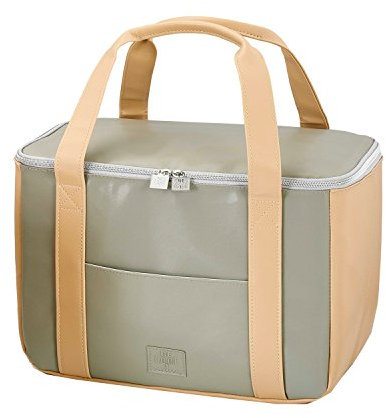 Be Cool Sehr große City Kühltasche Hazelnut L mit 44x 22 x 29 cm, ca. 28 l Volumen - Platz für einen großen Einkauf. Elegant, mit ergonomischen Griffen