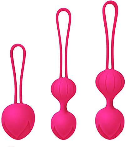 Premium Liebeskugeln 3er Set, Perfekt für Frauen zum Beckenbodentraining, Sexspielzeug als Beckenbodentrainer –Stärkung der Vaginalmuskulatur und Sextraining, Medizinisches Silikon, Wasserdicht