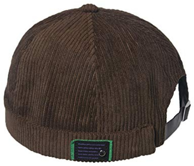 YAMEE Docker-Cap herr docker-mössa dam sjömansmössa hamnmössa herrmössa bikerkeps hatt vandringsmössa dockarkeps huvudbonad sjömanskeps (huvudomkrets justerbar storlek), DZM56*brun, En Storlek