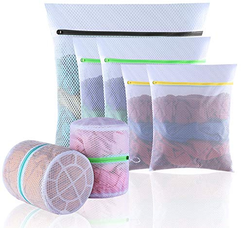 GOGOODA Mesh Laundry Bags, Delicates Washing Bags for Sweater Blouse Hosiery Bras Premium Wash Bags for Travel Storage Organization (7 Set)