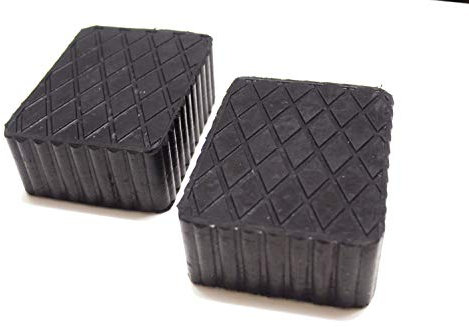 FILAVERSE - 2pz Tamponi per Ponte Sollevatore Kit Tamponi universali in Gomma Piena, Quadrati per Ponti a Forbice corghi ravaglioli omcn | Fianchi ondulati con Tecnologia Best-Grip (2 X B060)