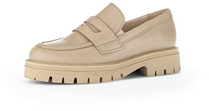 Gabor Femme Chaussures Basses, Dame Mocassin,Chaussons,Semelle intérieure Amovible,Chaussures d'affaires,Pantoufles,Beige (Desert),39 EU / 6 UK