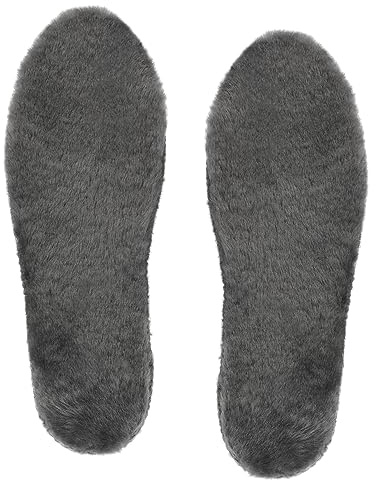 Riemot lammskinnssulor, innersulor, herr, dam, lammskinn, inlägg, varm, vinter, skoinlägg, GRÅ, 44