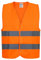 PROOF COMFORT & SAFETY Warnweste Auto Reflektorweste Leuchtweste Fahrrad Fahrradweste Reflektierend Sicherheitsweste Reflektierende Weste Unfallweste Pannenhilfe 1 Stück Leuchtend Orange XL