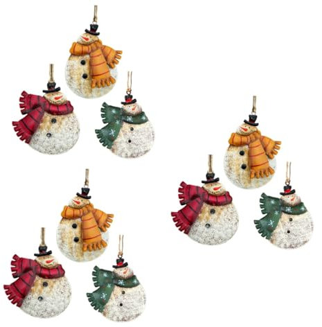 Ciieeo 9 STK Einzigartiges Hängendes Ornament Urlaub Party Gefälligkeiten Weihnachtsfigur Schneemann Partyzubehör Weihnachtsdekoration Baumschmuck Dekorationen Haushalt