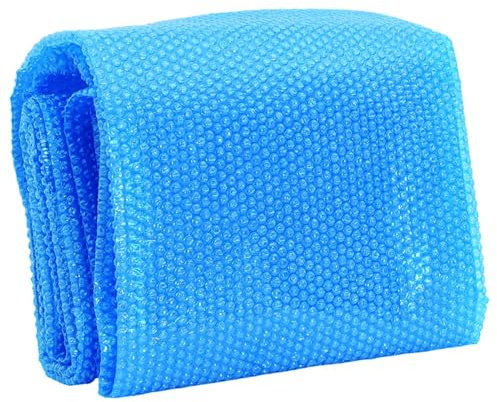 Gecheer Flytande rund PE solfilm för pool 300 cm blå