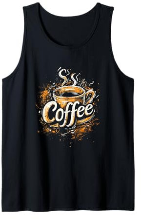 Tasse à café avec une explosion d'espresso aromatique et de Débardeur