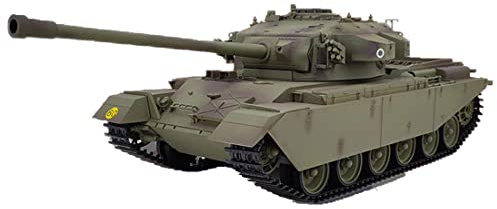 BAUBAUPLAY 1/16 Scale RC British Centurion MK5 Main Battle Tank Model 2.4Ghz Radio Controlled Military Battle Tank Toy With Lights & Sounds