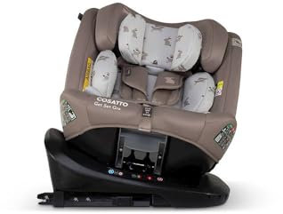 COSATTO Get Set GRO iSize Car Seat - 360° Rotating Swivel Spin - Group 0+123, 0-36 kg, 0-12years, ISOFIX, Top Tether, Extended Rear Facing, Exclusive Anti Escape System Included (Lollop)