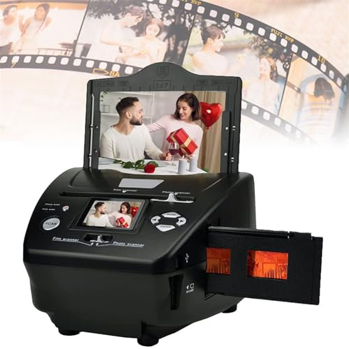 Escáner de película y Diapositivas Convertidor de película Digital, escáner de Fotos y películas de 8,1 megapíxeles, escáner de 135 Negativos Escáner de Fotos Vistas en su computadora