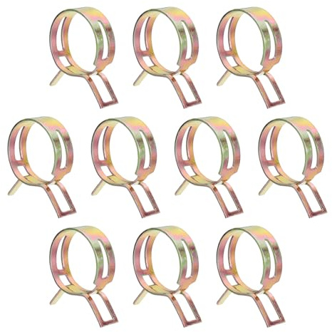 QUARKZMAN 10 Piezas Abrazaderas Muelle Tipo Banda Para Mangueras 40mm Abrazadera Muelle Para Línea Combustible Clip Muelle Para Manguera Silicona Abrazadera Para Tubo Vacío Clip, Colorido