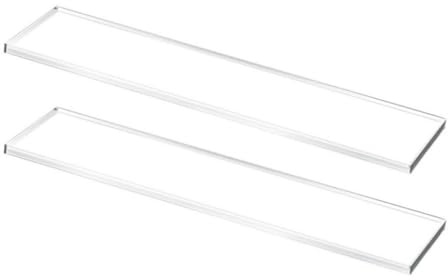 Inserti per mensole per armadietti, 2 pezzi, in acrilico resistente, organizer per bagno, per articoli da toeletta, carta igienica, cosmetici, camera da , dispensa, appartamento