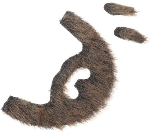 Beavorty Set Barba Decorativa e Sopracciglia Finte per Cosplay e Feste di Halloween, Accessori per Carnevale Leggeri e Comodi da Indossare, Forniture per Eventi e Photobooth, Taglia Unica