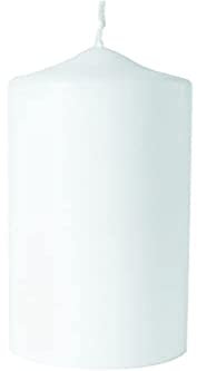 Rayher Hobby Rayher 3140500 Stumpenkerze, weiß, rund, Länge 20 cm, 7 cm ø,100% Paraffin, RAL-Gütezeichen, Rundkerze, Taufkerze, Kommunionkerze, Kerzenrohling zum Verzieren und Basteln