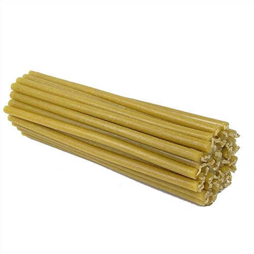 NKlaus Altarkerzen Ritualkerzen 325g (ca. 50 St.) Bienenwachs Kerzen L: 18,5cm. 36263
