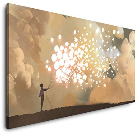 Malerei 120x 60cm Panorama Leinwand Bild XXL Format Wandbilder Wohnzimmer Wohnung Deko Kunstdrucke