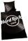 Herding HARD ROCK Bettwäsche-Set, Wendemotiv, Original Hard Rock Café Lizenz, Bettbezug 135 X 200 cm, Kopfkissenbezug 80 x 80 cm, Baumwolle/Renforcé, Schwarz