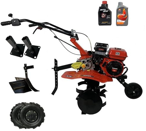 SAKAWA Motoazada 7,5 CV Arranque Eléctrico Kit 500 x 10 + Aceite