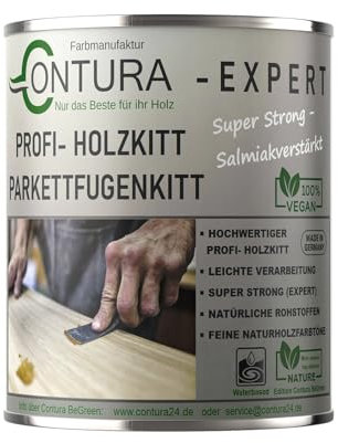 Contura Holzkitt 200g Parkett &Fugenkitt Spachtelmasse Kitt Holz Spachtel Holzpaste Knetholz Reperatur (03 Fichte - Kiefer - Weichholz)