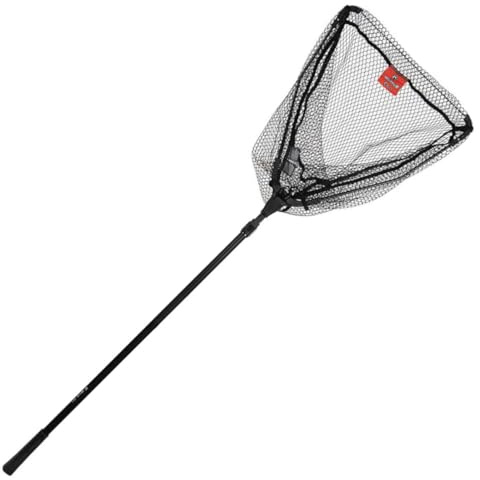 Fox Rage Warrior Net 50cm 200cm Rubber Mesh - Raubfischkescher, Kescher zum Raubfischangeln, Angelkescher