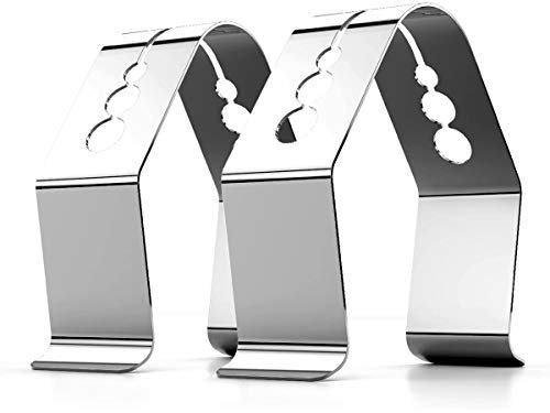 Peowuieu Universale un Stile Carne Termometro Sonde Staffa Supporto Ambientale Valori di Temperatura BBQ Fumatore Forno Grill, Set Di 2