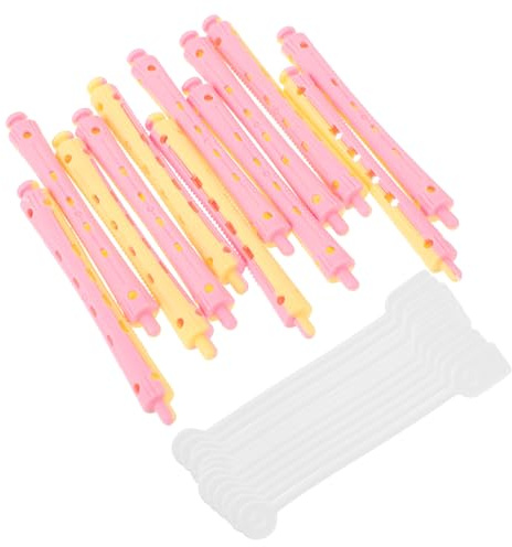 PACKOVE 12 Piezas Varilla para Rizar de Plástico Portátil para Mujer Rulos Flexibles Cabello Rulos para Permanente para Crear Ondas y Rizos el Cabello Corto