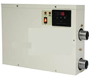 Poolvärmare, 5. 5kw Digital vattenvärmare termostat med cirkulationssystem Vattentät pekskärm for pool SPA Varmt vatten