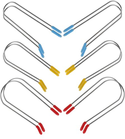 Lurrose Lot de 24 Pinces à Bigoudis Chauffantes en Plastique Résistant, Tailles 1,9 Cm, 2,54 Cm et 3,2 Cm, Clips de Fixation pour Bigoudis Électriques, Remplacement Compatible