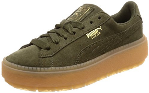 PUMA SUEDE PLATFORM TRACE Suede Leather Women Sneakers Shoes
