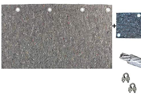 Pfeilfangmatte Maximum Safe 2m (breit) x 1m (hoch) inkl. Zubehör & BACKSTOP: 25cm x 25cm