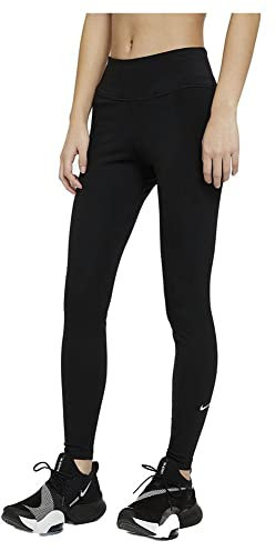 Nike Damen W Nk One Df Mr Tgt Leggings, Schwarz-weiss, S EU