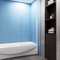 Pivot Safety Glass Over Bath Shower Door Panel Screen 800x1400mm