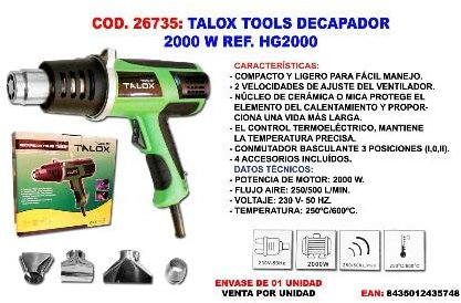 Talox tools decapador 2000 w hg2000