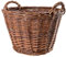 Creative Home Weidenkorb mit Zwei Henkel | Groß 45 x 30 x 37 cm (+/- 1 cm) | Perfekt für Geschenkkorb Kaminkorb Brennholzkorb Korb Geflochten aus Weide für Wohnzimmer Badezimmer Kinderzimmer Universal
