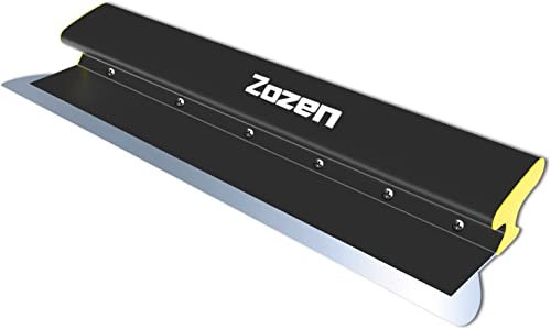 Zozen 40cm Spatole coltello da lucidatura avanzato/coltello a parete secca, Lame in acciaio inossidabile + design della maniglia a forma di z,Per intonaco o applicazione a parete.