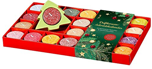Der Duftkerzen-Adventskalender mit Keramikleuchter