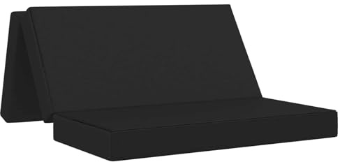 vidaXL Fällbar Soffbed 140 x 67 x 45 cm Svart